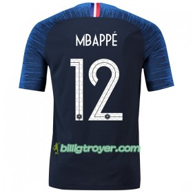 Billige Fotballdrakter Frankrike Mbappe 12 VM 2018 Hjemmedraktsett